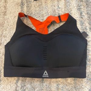 Black Reebok sports bra